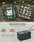 128-Slot Christmas Decoration Storage Box - Fabric and Non-Woven Fabric - Forest Green - with Side Open