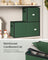 128-Slot Christmas Decoration Storage Box - Fabric and Non-Woven Fabric - Forest Green - with Side Open