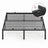 Metal bed frame - Steel - Ink Black