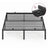 Metal bed frame - Steel - Ink Black