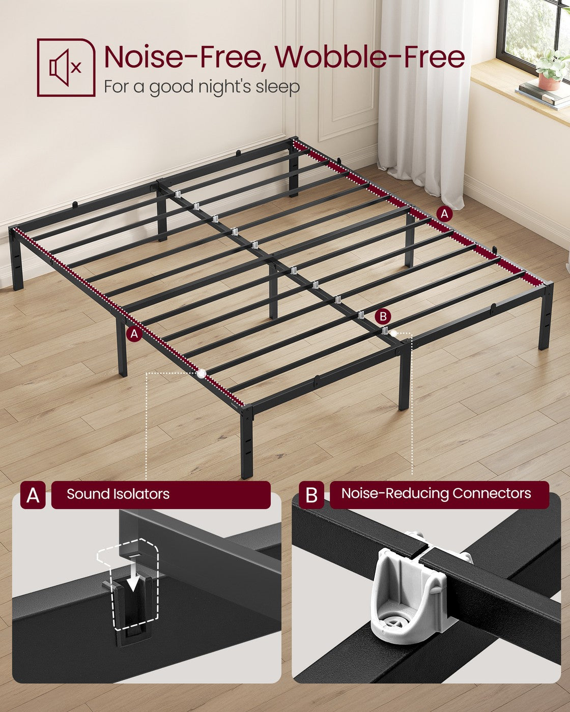 Metal bed frame - Steel - Ink Black