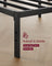 Metal bed frame - Steel - Ink Black