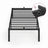 Metal bed frame - Steel - Ink Black