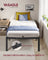 Metal bed frame - Steel - Ink Black