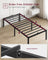 Metal bed frame - Steel - Ink Black