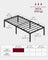 Metal bed frame - Steel - Ink Black