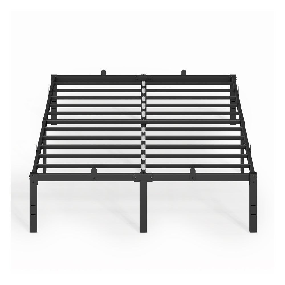Double Metal Bed Frame - Steel - Ink Black