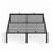 Double Metal Bed Frame - Steel - Ink Black
