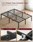 Double Metal Bed Frame - Steel - Ink Black