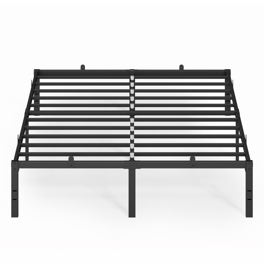 Metal bed frame - Steel - Ink Black