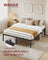 Metal bed frame - Steel - Ink Black