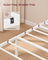 Single Metal bed frame - Steel and Foam - Cappuccino Beige