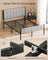Double Metal bed frame - Steel and Foam - Dove Grey