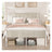 Double Metal bed frame - Steel and Foam - Dove Grey