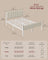Double Metal bed frame - Steel and Foam - Cappuccino Beige