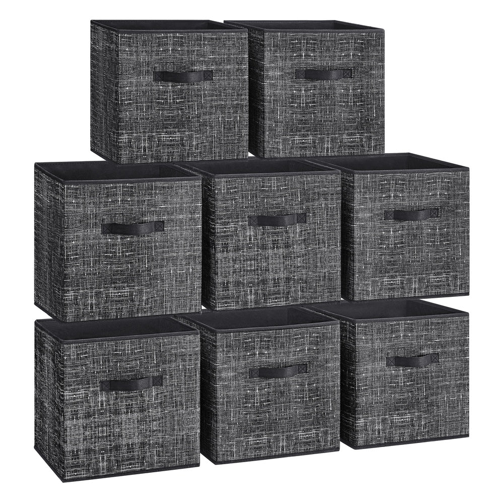 Fabric Bins - Non-Woven Fabric and Plastic - Ink Black