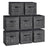 Fabric Bins - Non-Woven Fabric and Plastic - Ink Black