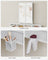Dressing Table - Particleboard and Steel - White - with Stool