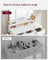Dressing Table - Particleboard and Steel - White - with Stool