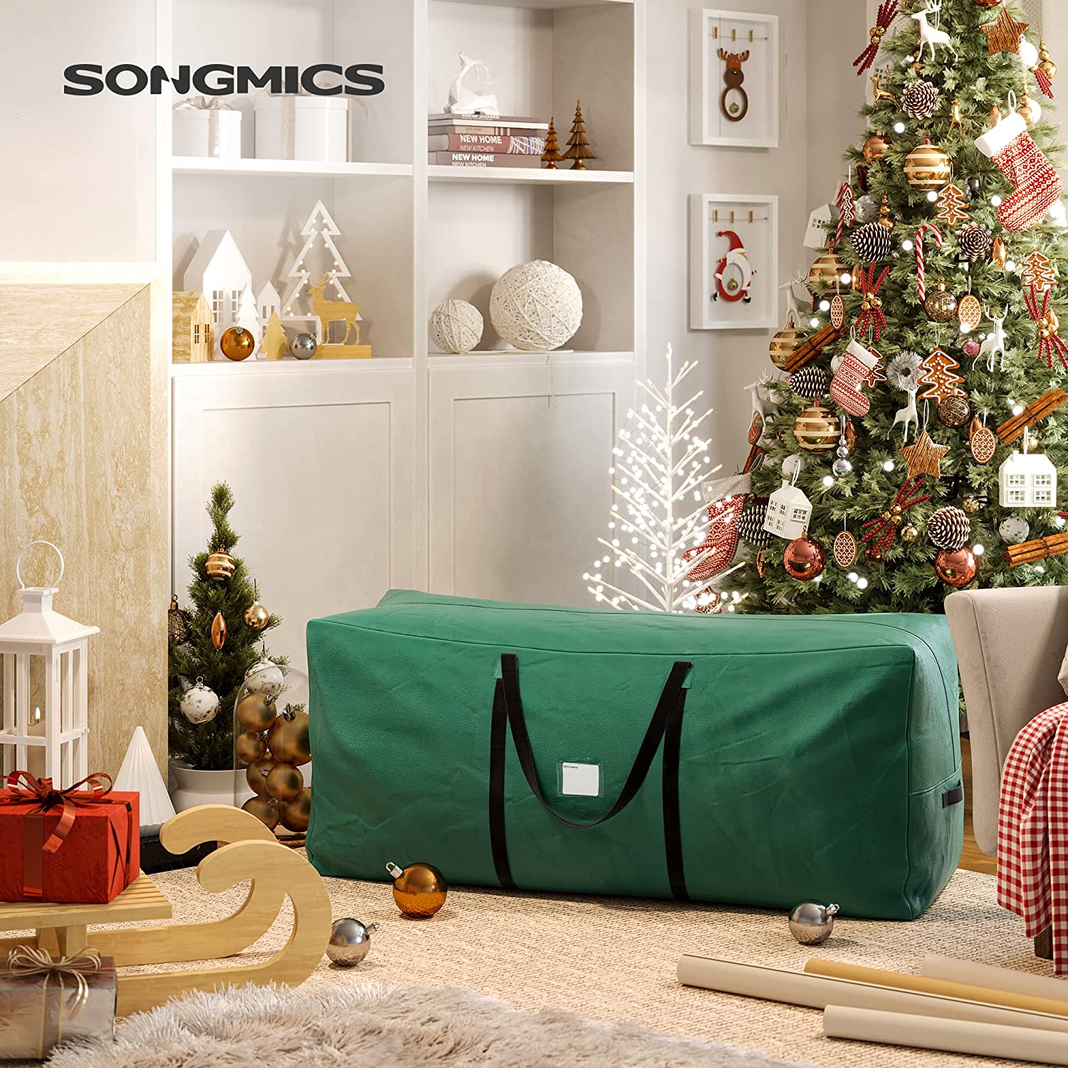 Christmas Tree Storage Bag - 600D Oxford Fabric - Green - Lightweight