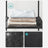 Portable Clothes Storage Organizer - Fabric - Black - Large Capacity with 3 Hanging Rods and Shelves