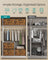 Foldable Storage Organiser Boxes Set of 3 - Thick Cardboard and Fabric - Rustic Brown