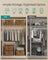 Foldable Storage Organiser Boxes Set of 6 - Thick Cardboard and Fabric - Rustic Brown