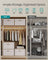 Set of 3 Foldable Storage Organiser Boxes - Thick Cardboard and Fabric - Sand Beige