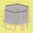 Kids Trampoline - Steel - Blue - 6 ft with Enclosure Net and Safety Pad