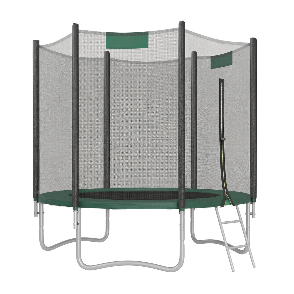 Outdoor Jumping Mat - Steel Tubes and Thick EPE Foam - Green
