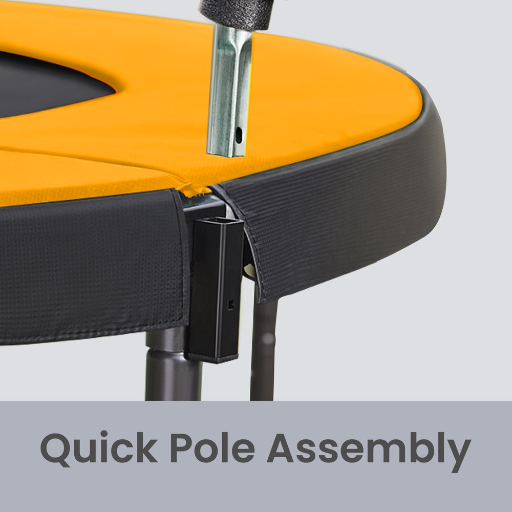 Outdoor Trampoline for Kids - Frame: Steel Tubes - Black