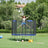 Trampoline - Steel - Blue - 10 ft with Enclosure Net and Safety Pad