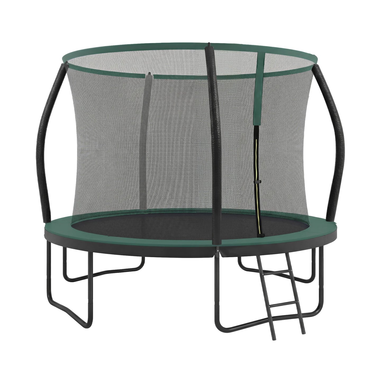 Outdoor Trampoline for Kids - Frame: Steel Tubes; - Black