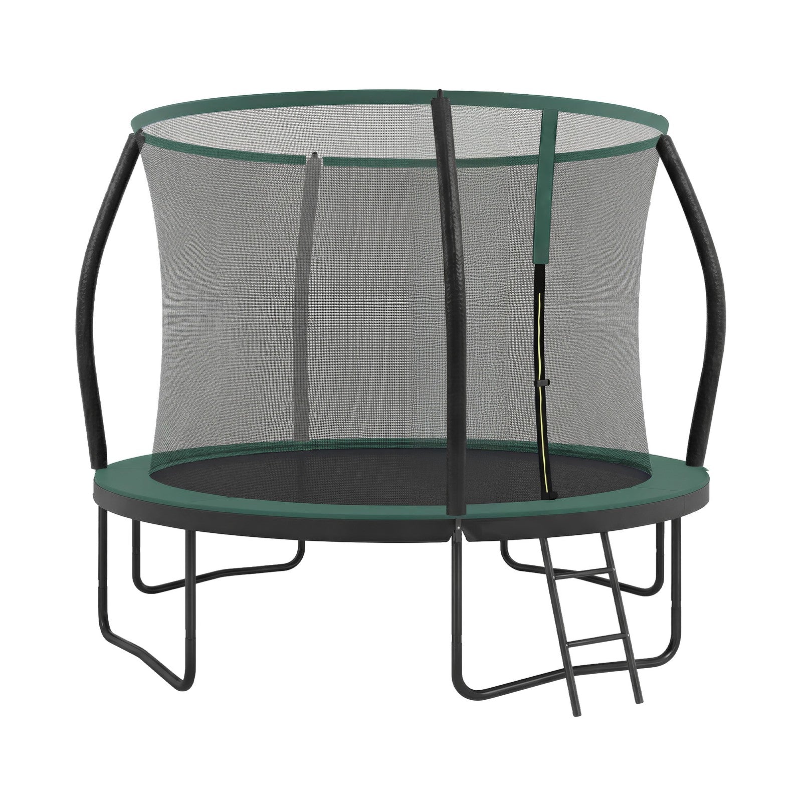 Outdoor Trampoline for Kids - Frame: Steel Tubes; - Black