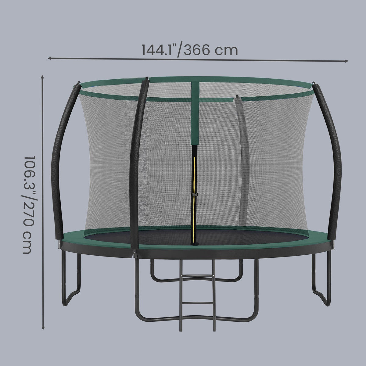Outdoor Trampoline for Kids - Black