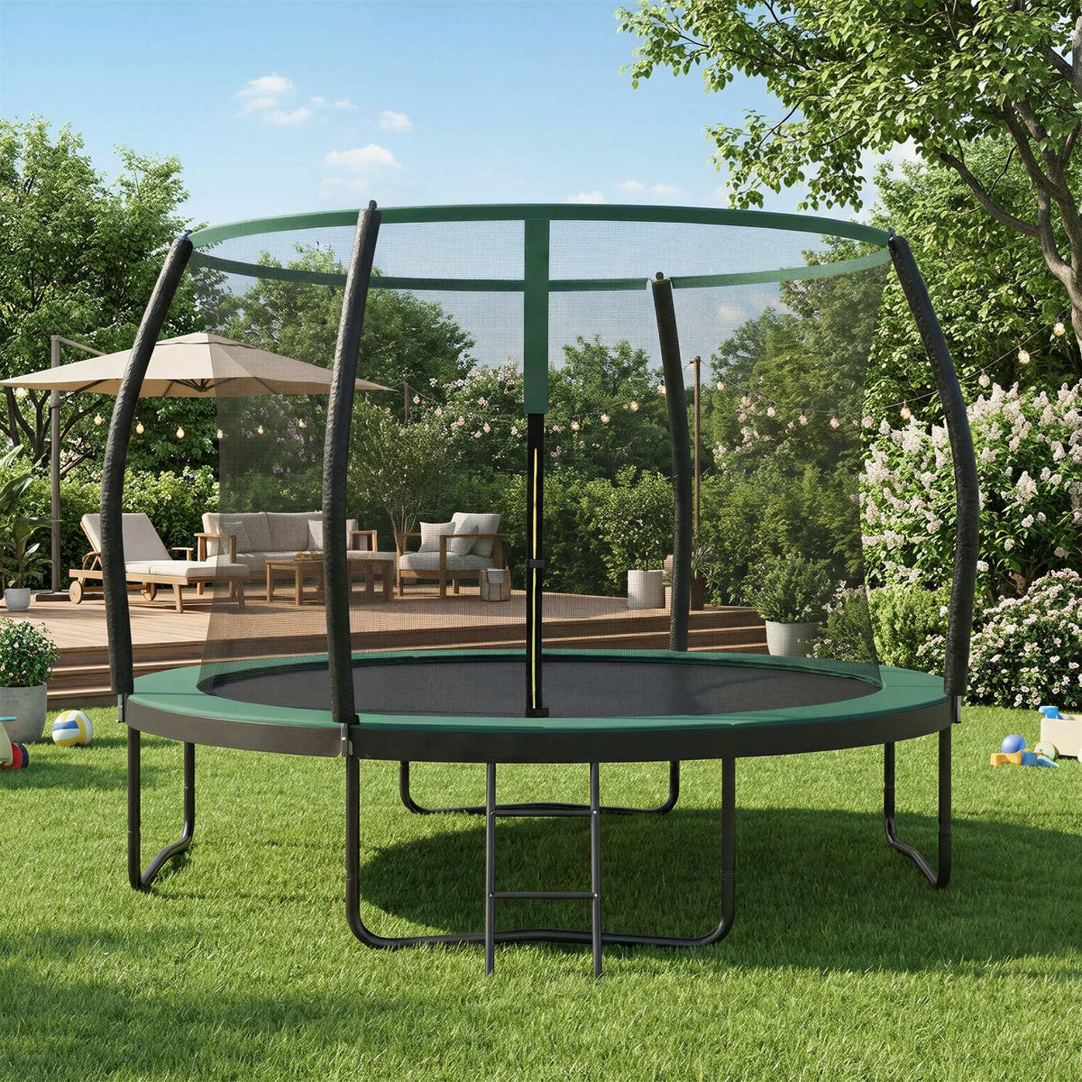 Outdoor Trampoline for Kids - Black
