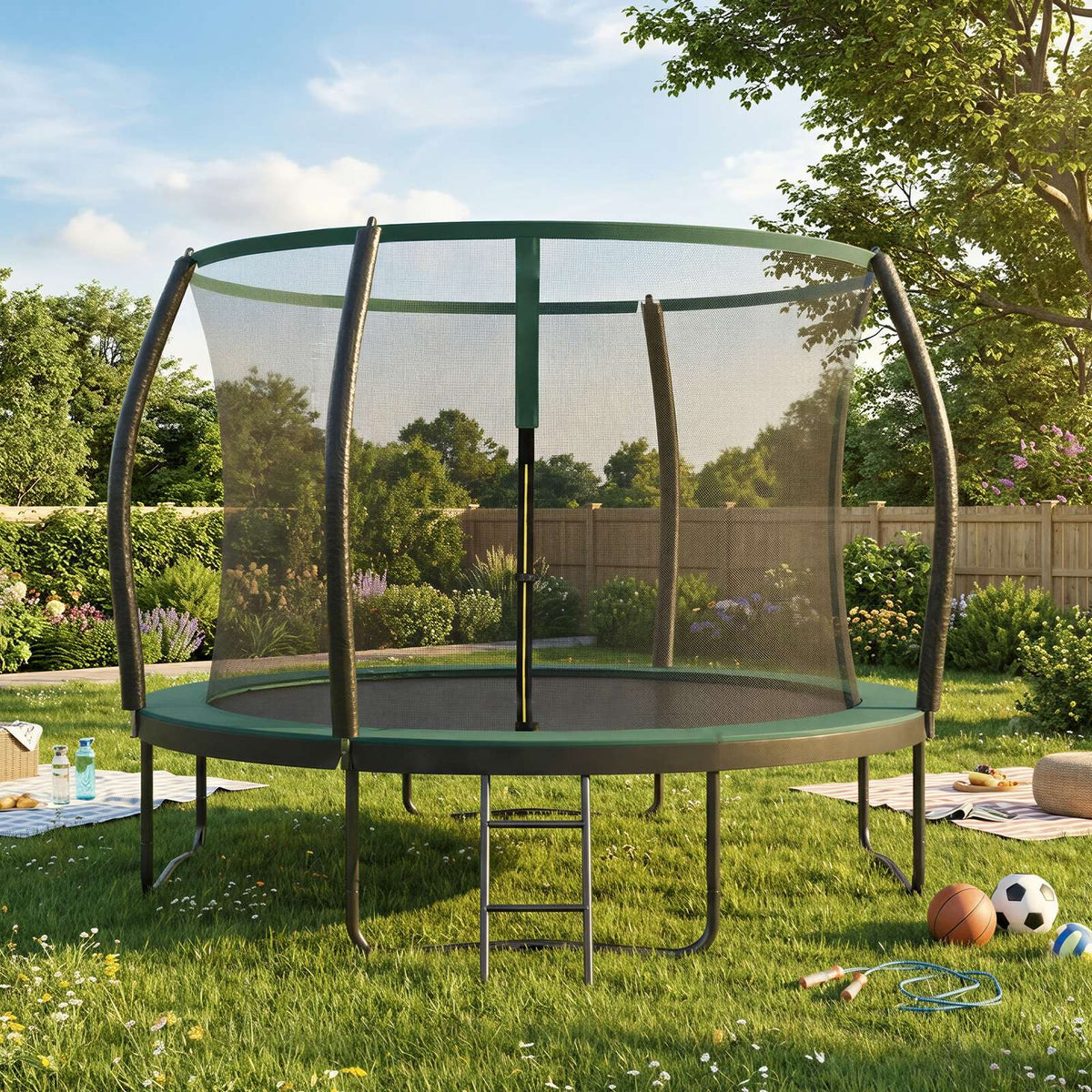 Outdoor Trampoline for Kids - Black
