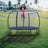 Trampoline - Metal - Black and Blue - Enclosure Net and Safety Pad