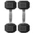 Pair of Hex Dumbbells - 10kg - Plastic - Anti-Rolling Design