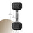 Pair of Hex Dumbbells - 10kg - Plastic - Anti-Rolling Design