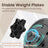 Dumbbells Set - Plastic-Coated - Ink Black - Adjustable 2 x 10 kg with Extra Barbell Bar