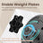 Dumbbell Set - Plastic-Coated - Ink Black - Adjustable with Extra Barbell Bar