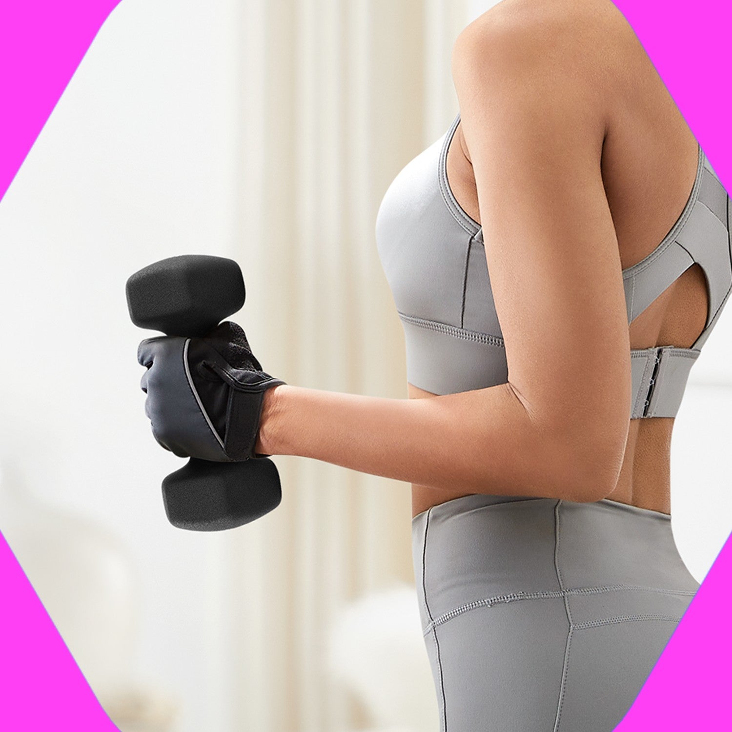 Set of 2 Dumbbells - Neoprene - Black - Waterproof and Non-Slip