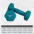 Dumbbell Set - Neoprene - Lime, Teal, Light Grey - Non-Slip Hex Design