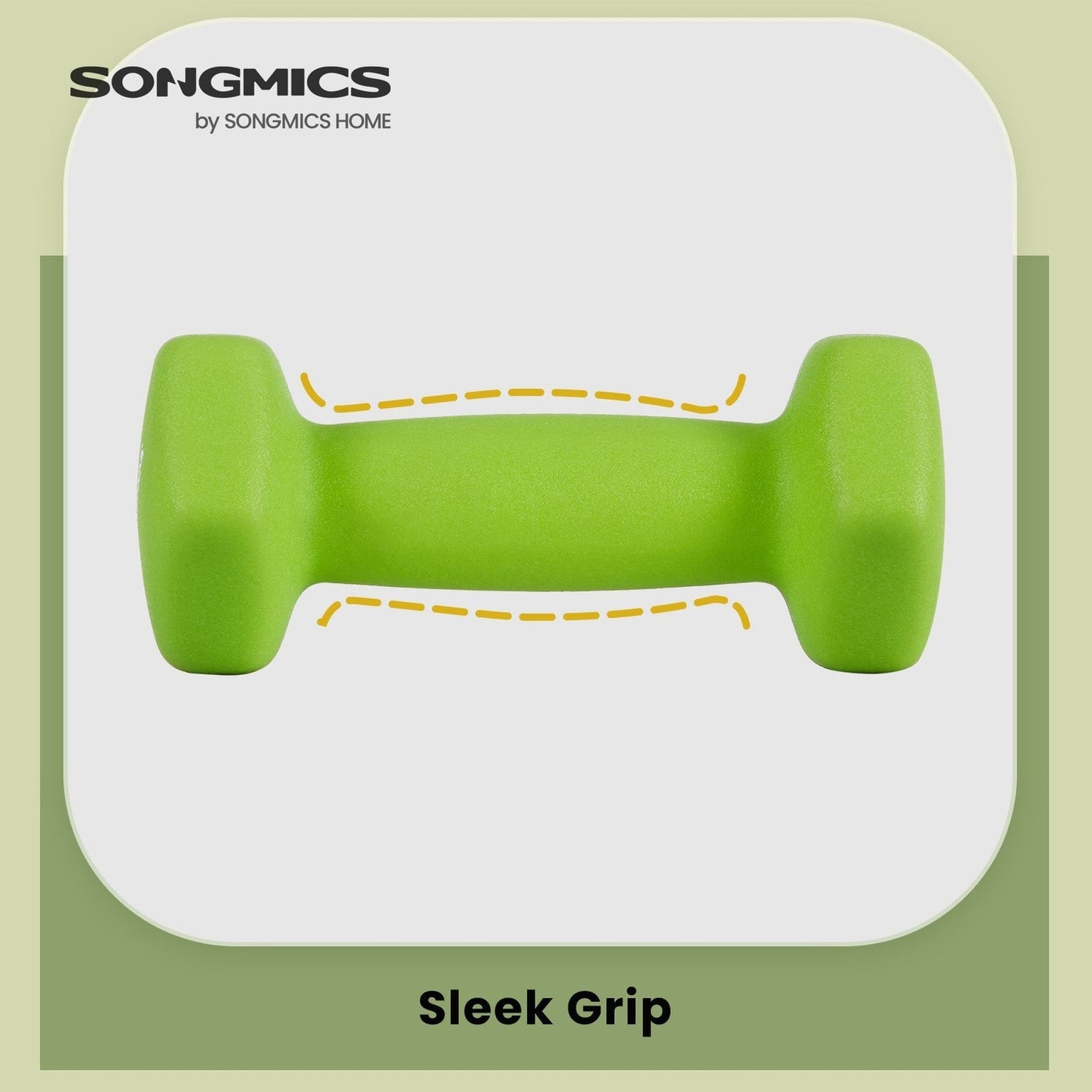 Dumbbell Set - Neoprene - Lime, Teal, Light Grey - Non-Slip Hex Design