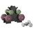 Hex Dumbbells Set - Iron - Grey - with Stand - kg
