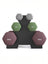 Hex Dumbbells Set - Iron - Grey - with Stand - kg