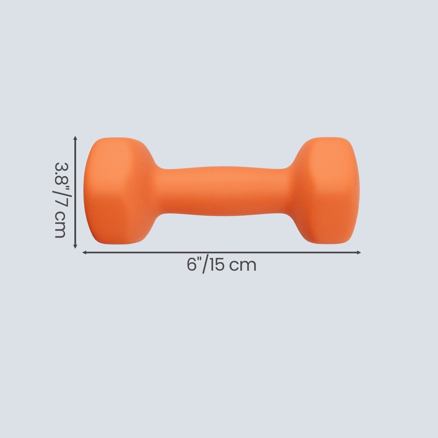 Dumbbells - 2 x 1.5 kg - Cast Iron with Neoprene Coating - Colorful and Lightweight
