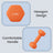 Dumbbells - 2 x 1.5 kg - Cast Iron with Neoprene Coating - Colorful and Lightweight