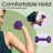 Set of 2 Dumbbells - Neoprene - Purple - Hexagonal Design for Home Workout